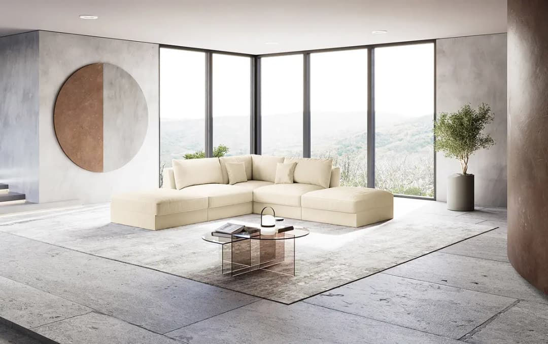 Ecksofa Palila | Beige