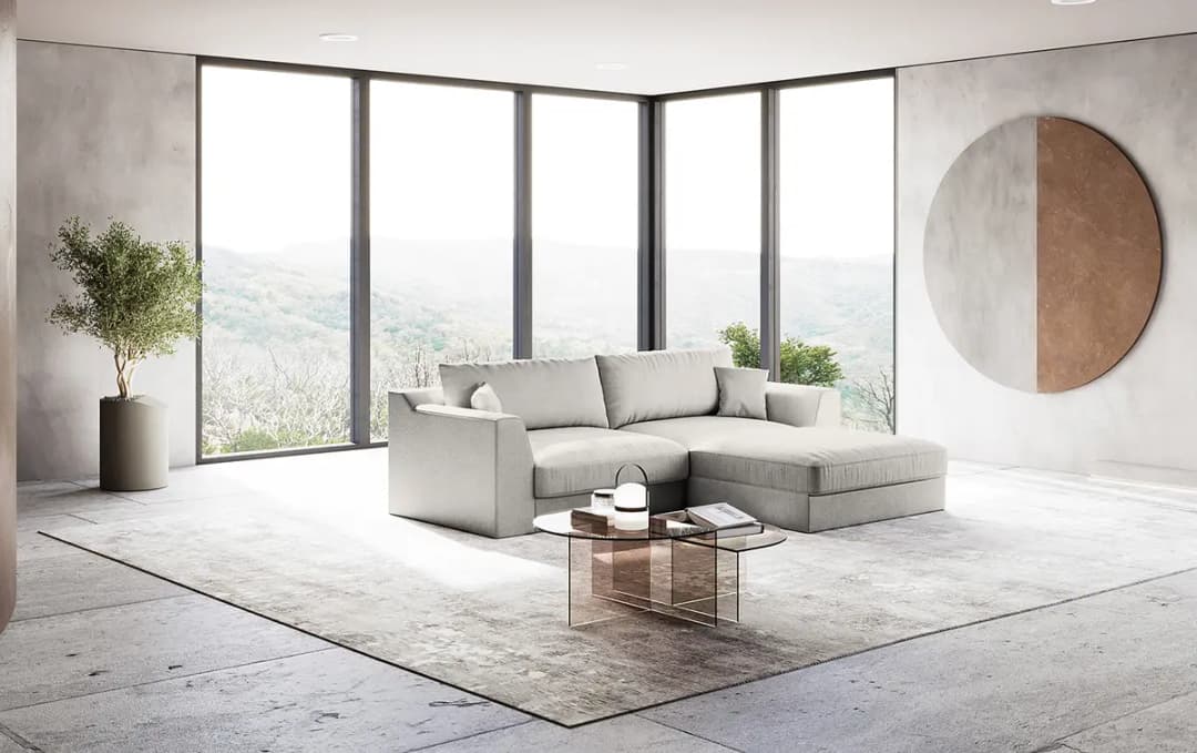 Ecksofa Palila | Grau