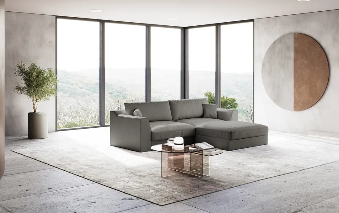 Ecksofa Palila | Grau