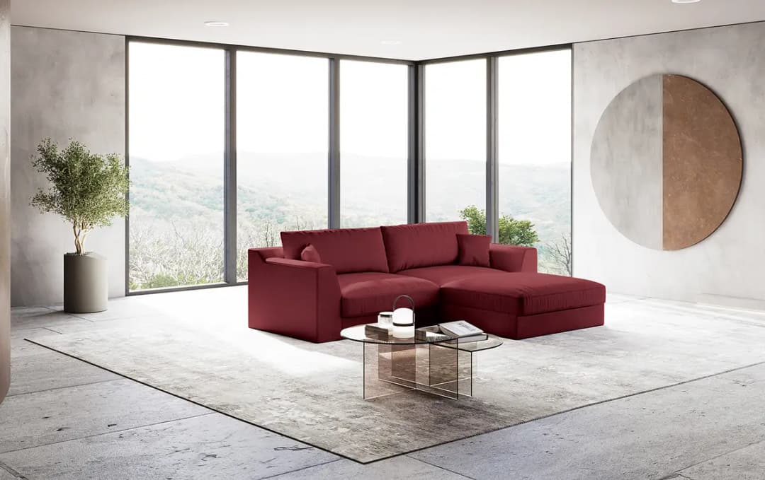 Ecksofa Palila | Rot