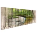 Bild The River of Memories Leinen Braun 150 x 50cm | Braun