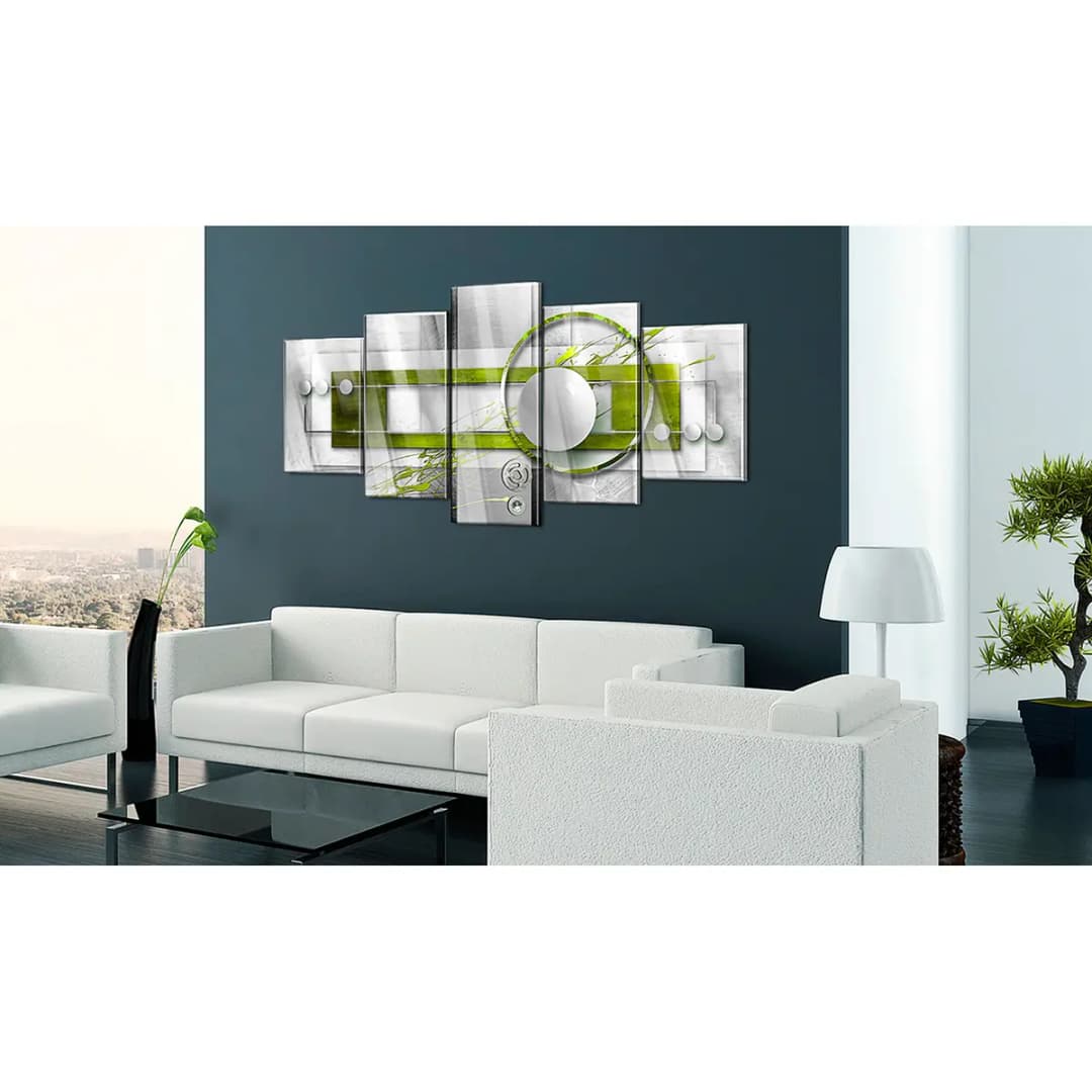 Acrylglasbild Green Energy | Grau
