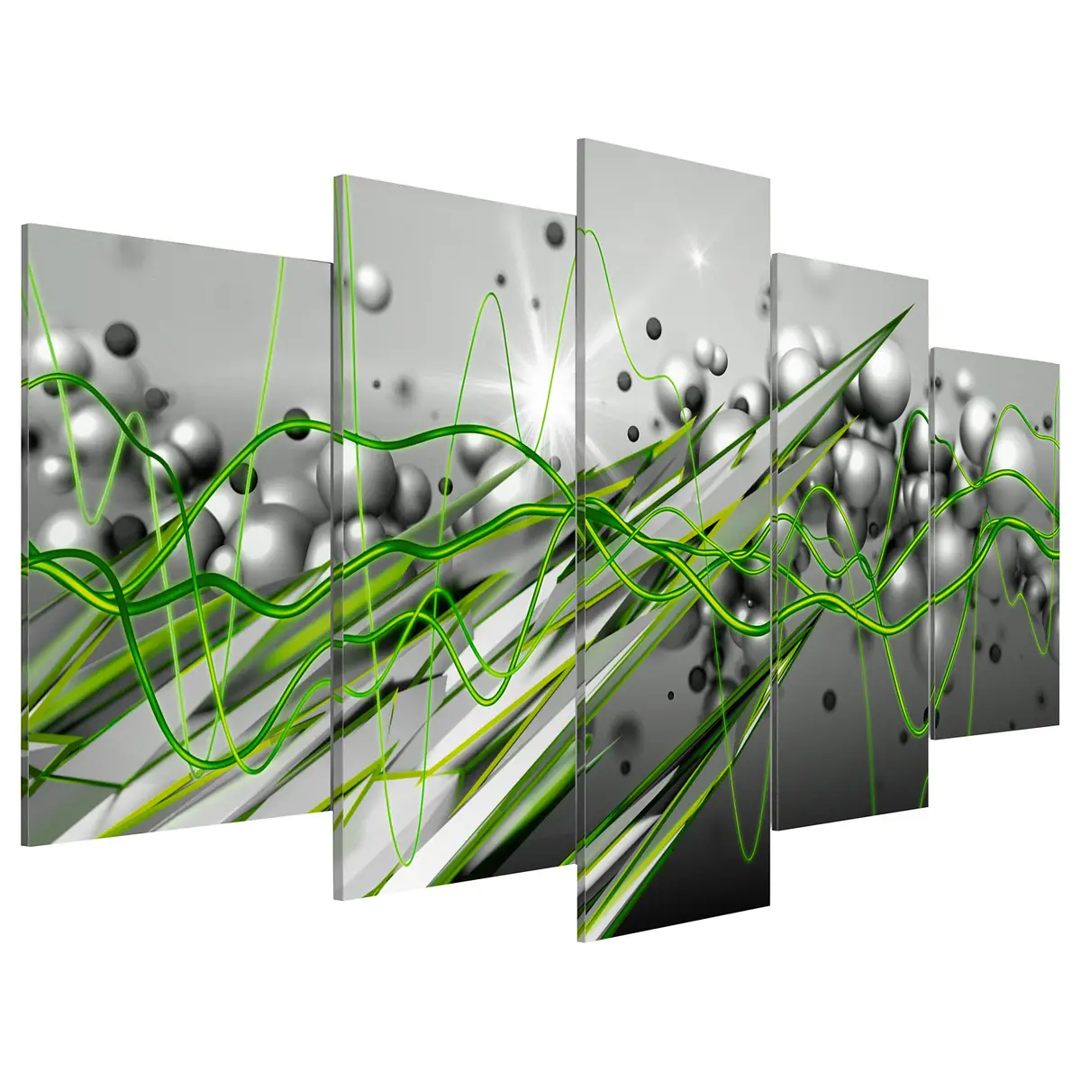 Acrylglasbild Green Rhythm | Grün