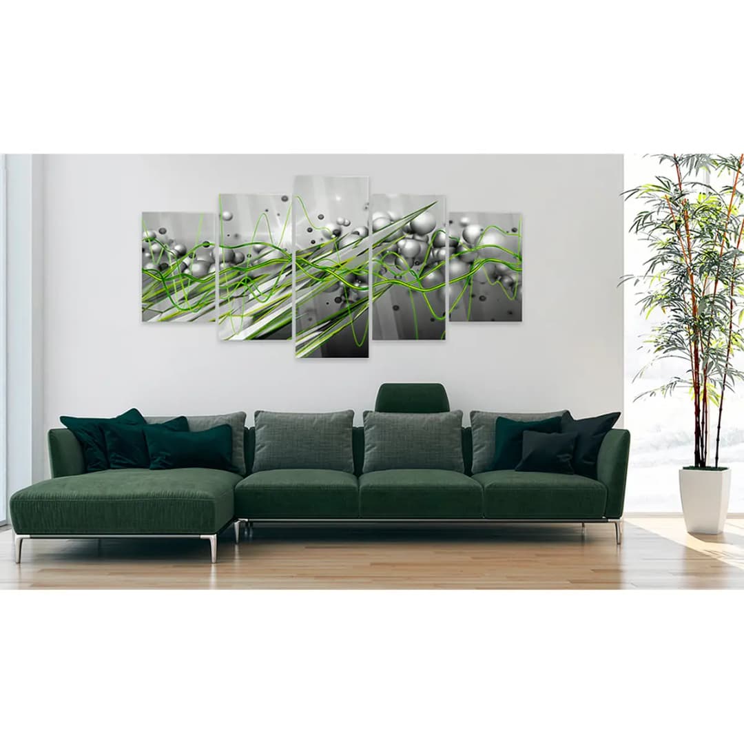 Acrylglasbild Green Rhythm | Grün