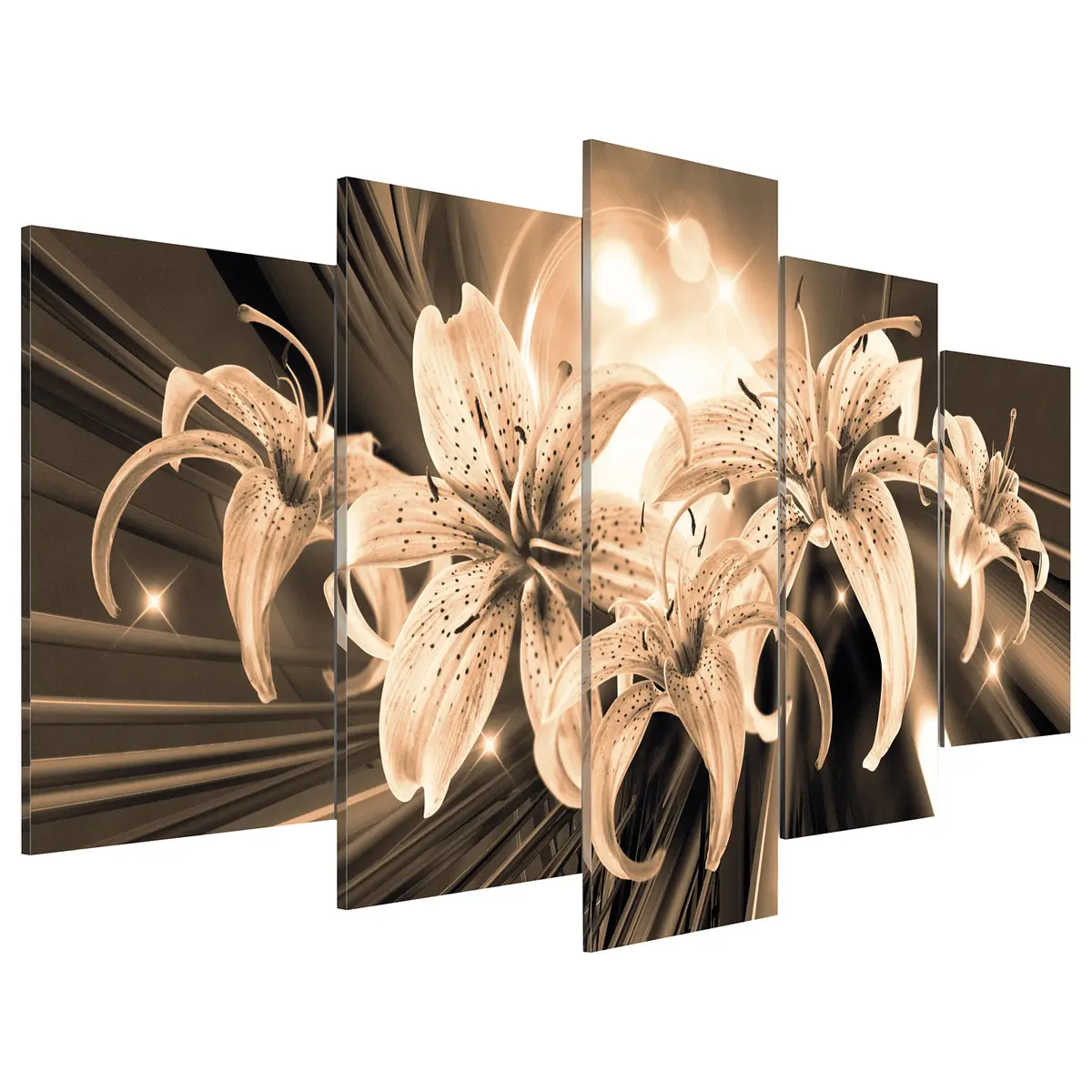 Acrylglasbild Bouquet of Memories | Braun