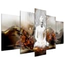 Acrylglasbild Crystal Calm | Braun