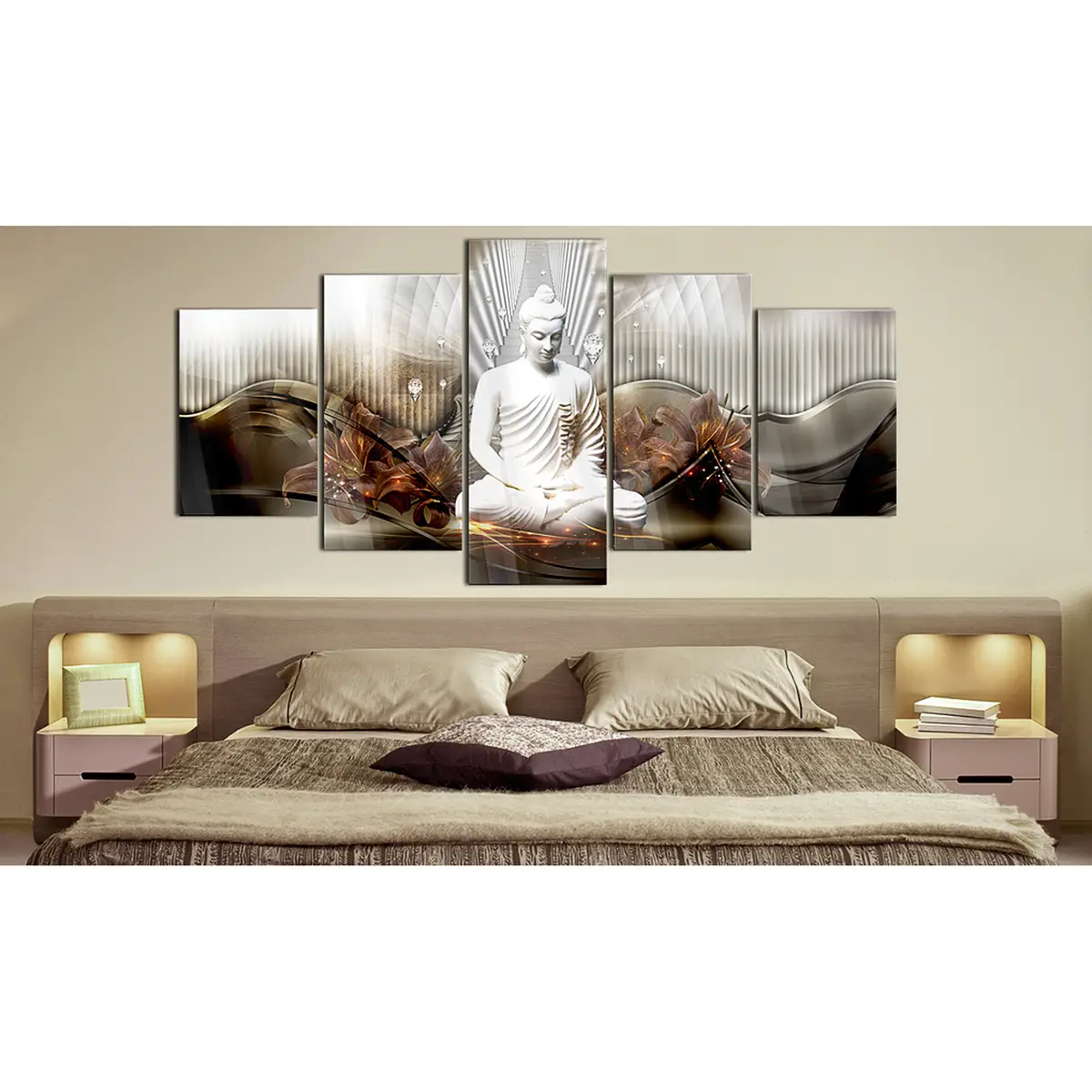 Acrylglasbild Crystal Calm | Braun