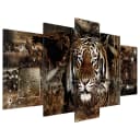 Acrylglasbild Guard of the Jungle | Braun