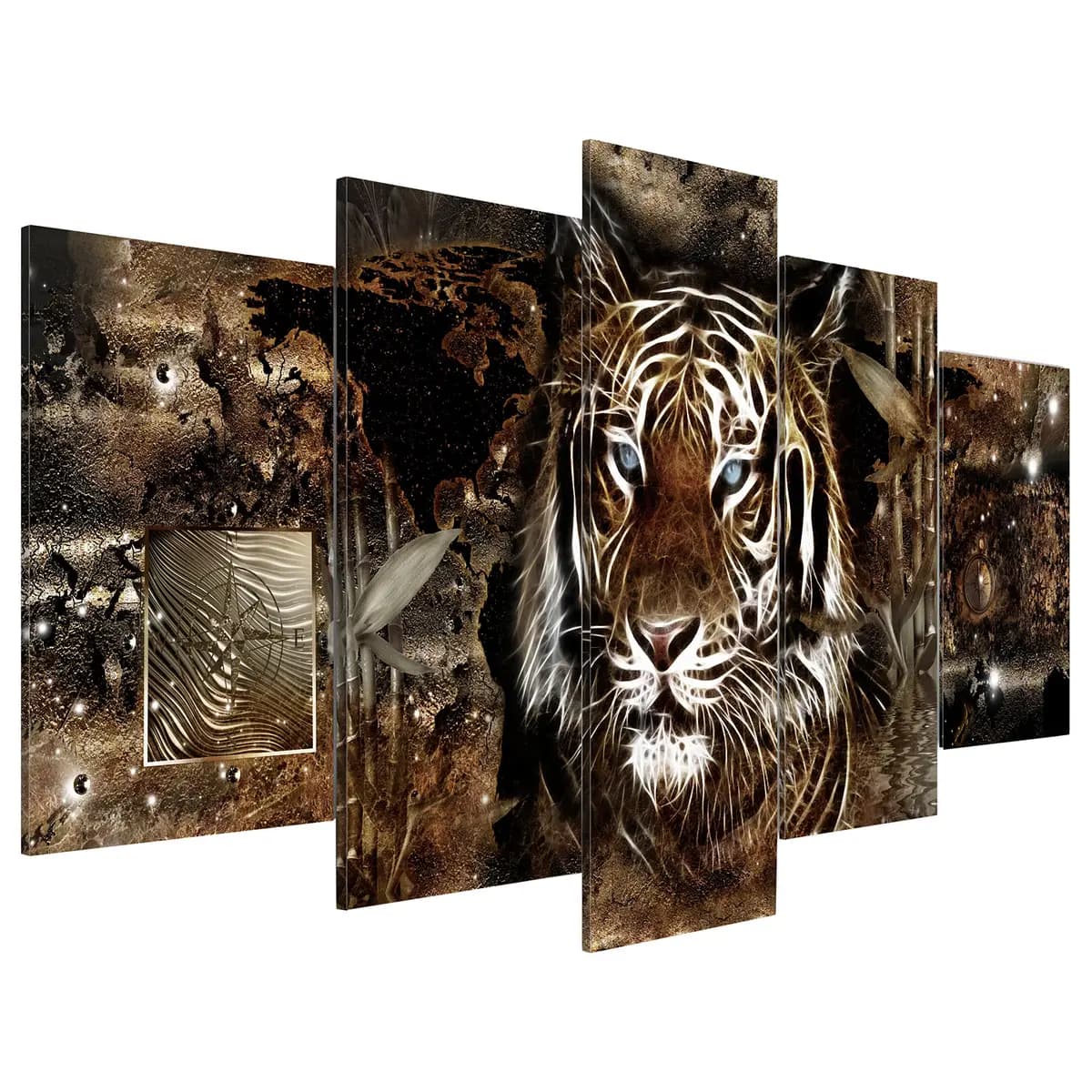 Acrylglasbild Guard of the Jungle | Braun