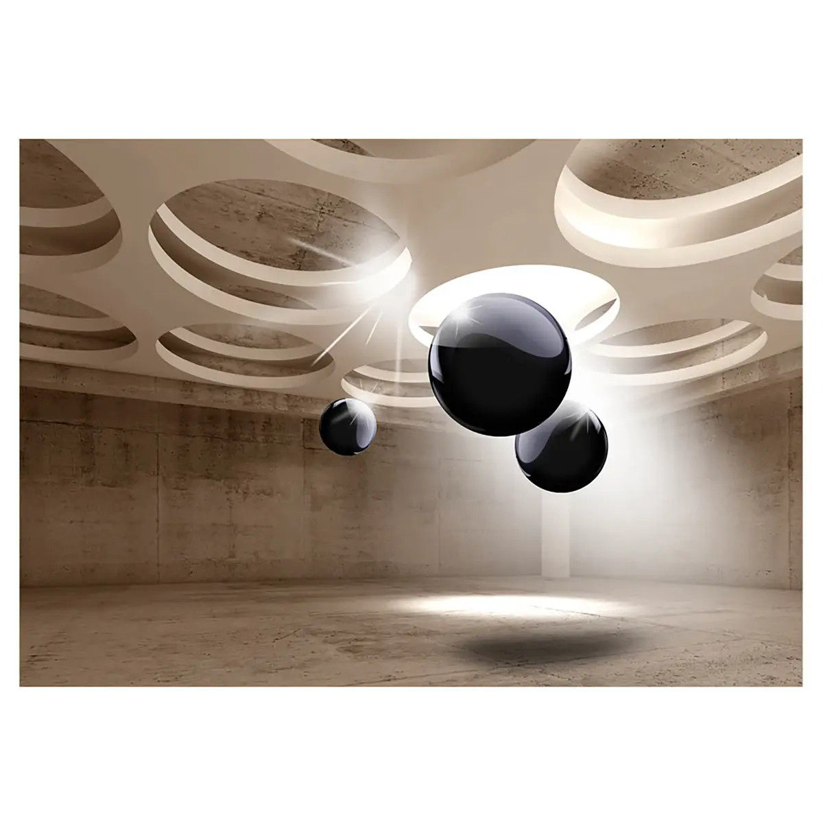 Vliestapete Geometric Glare | Braun