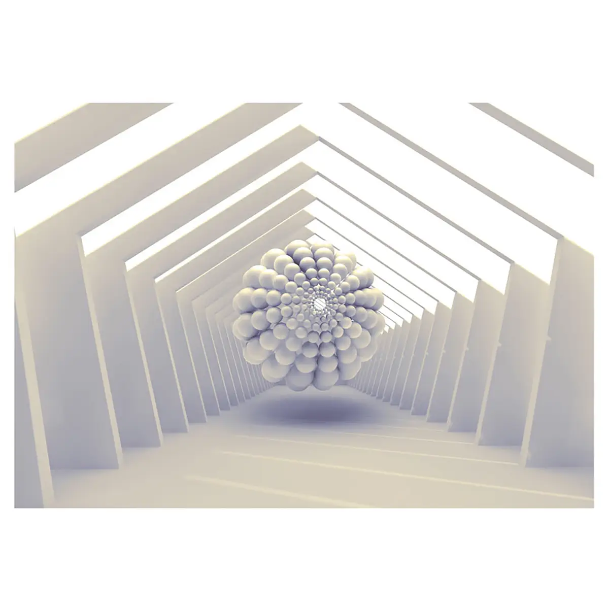 Vliestapete Futuristic Gateway | Grau