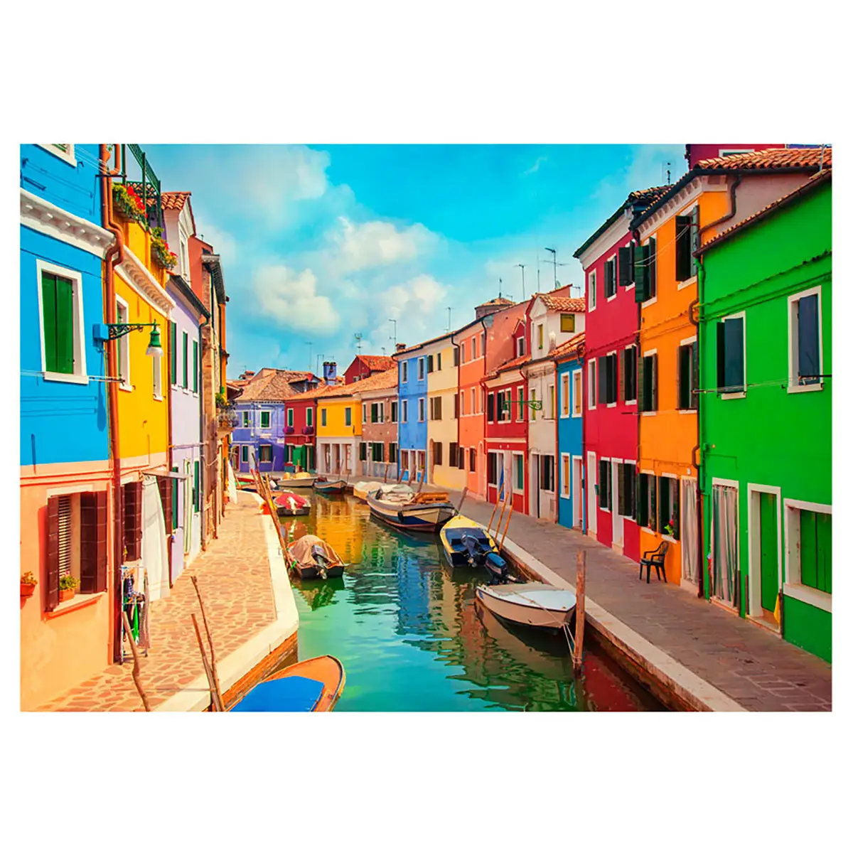 Vliestapete Colorful Canal | Mehrfarbig