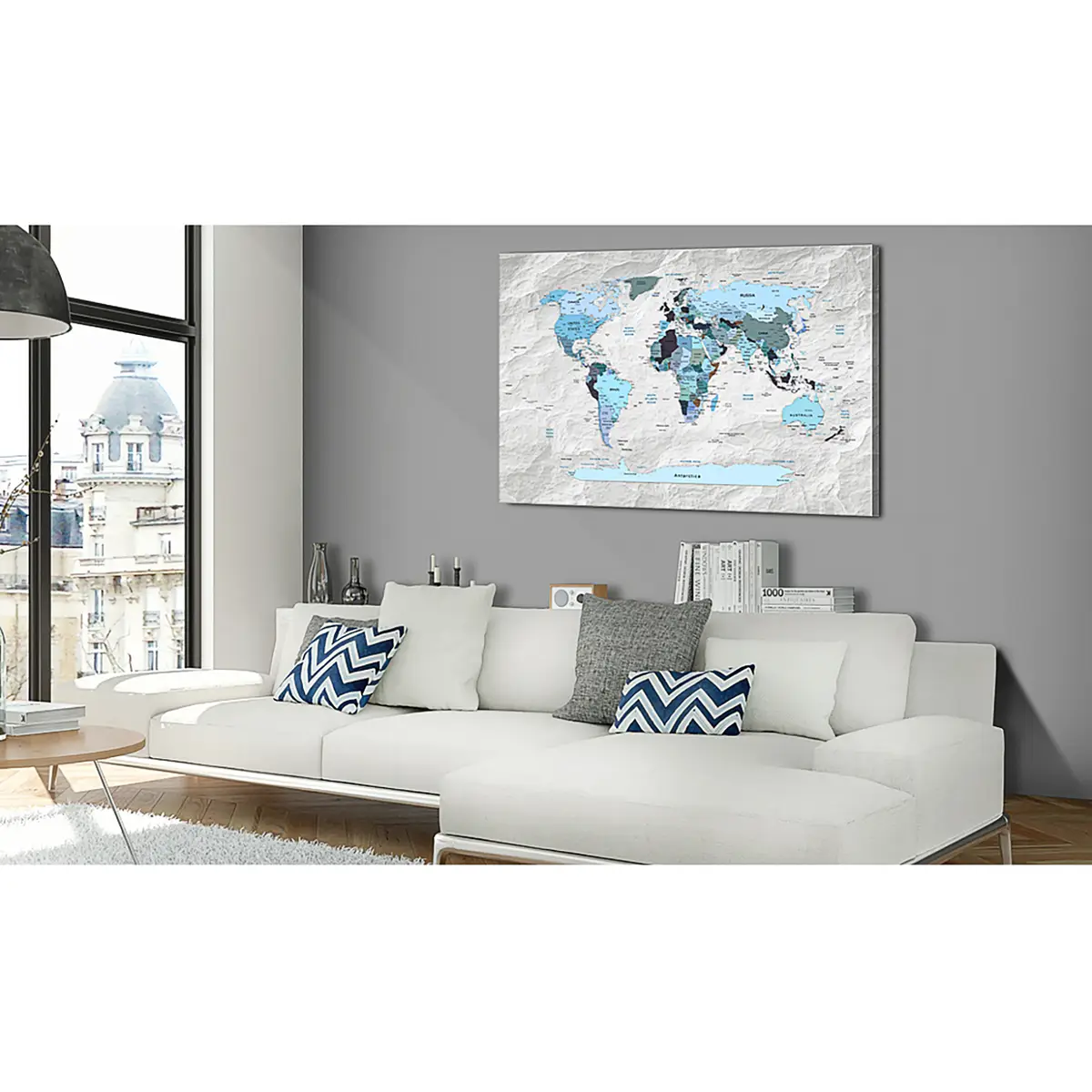 Korkbild Blue Pilgrimages | Mehrfarbig