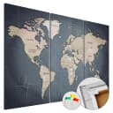 Korkbild Anthracitic World | Braun