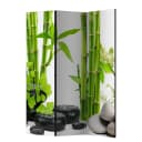 Paravent Bamboos & Stones | Mehrfarbig
