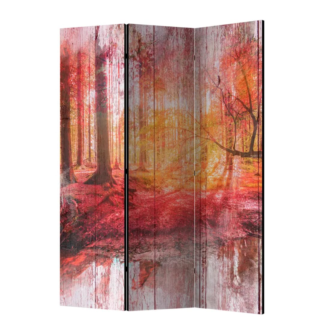 Paravent Autumnal Forest | Mehrfarbig