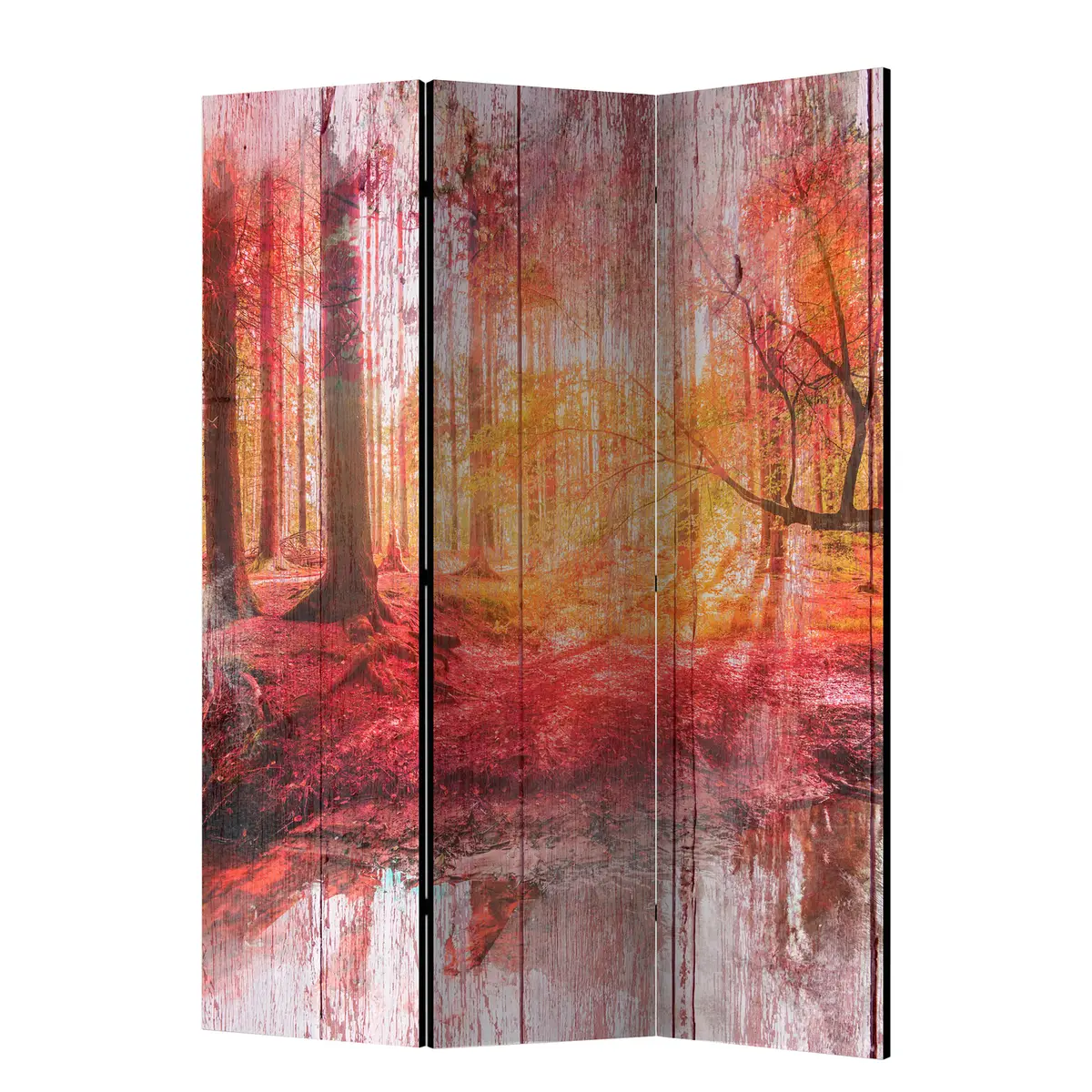 Paravent Autumnal Forest | Mehrfarbig