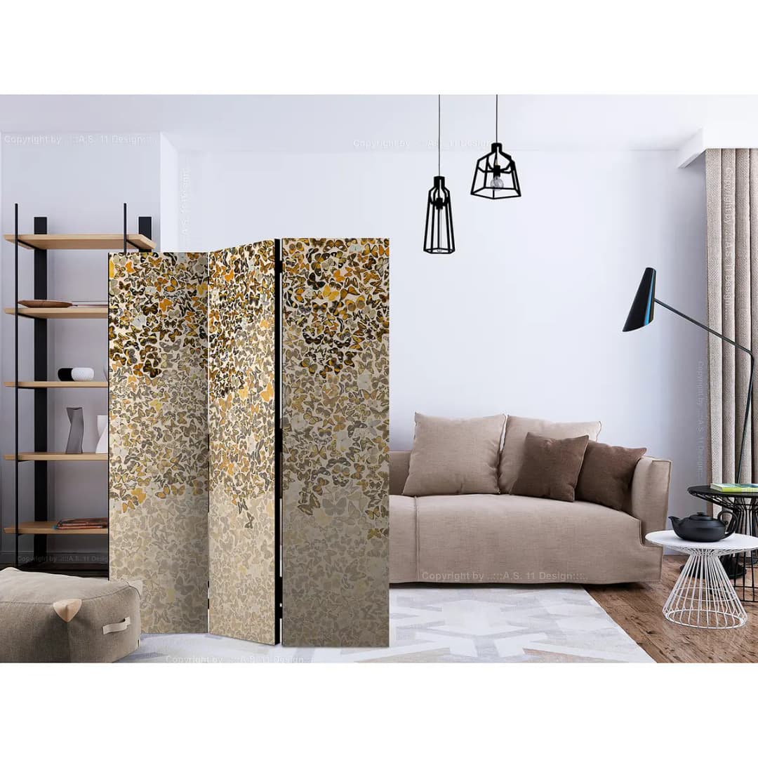 Paravent Art & Butterflies | Braun
