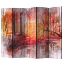 Paravent Autumnal Forest | Mehrfarbig