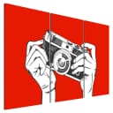 Bild A Photographer Leinen Rot | Rot