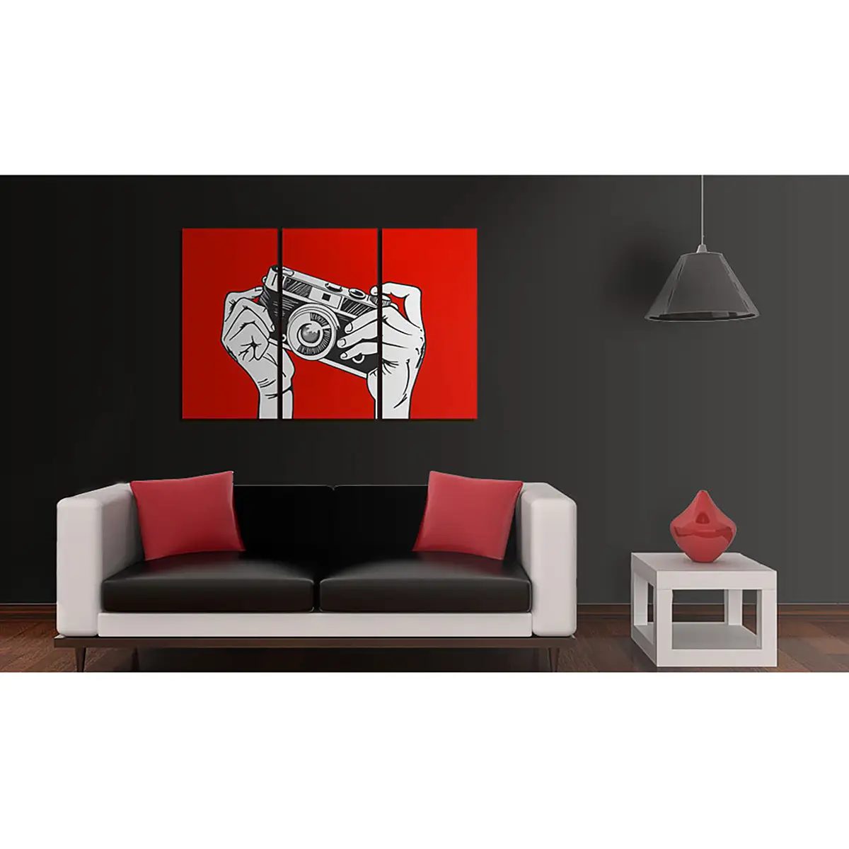 Bild A Photographer Leinen Rot | Rot