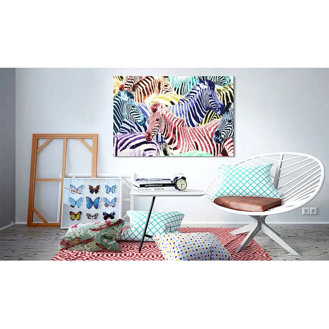 Bild A little bit of Optimism Leinen Multicolor 120 x 80cm