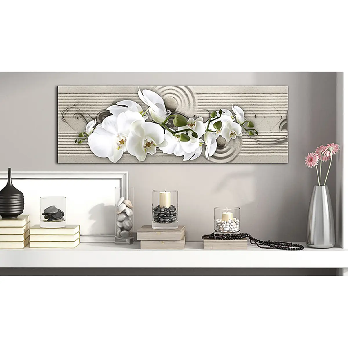 Bild Whisper of Sand Leinen Beige 150 x 50cm | Beige