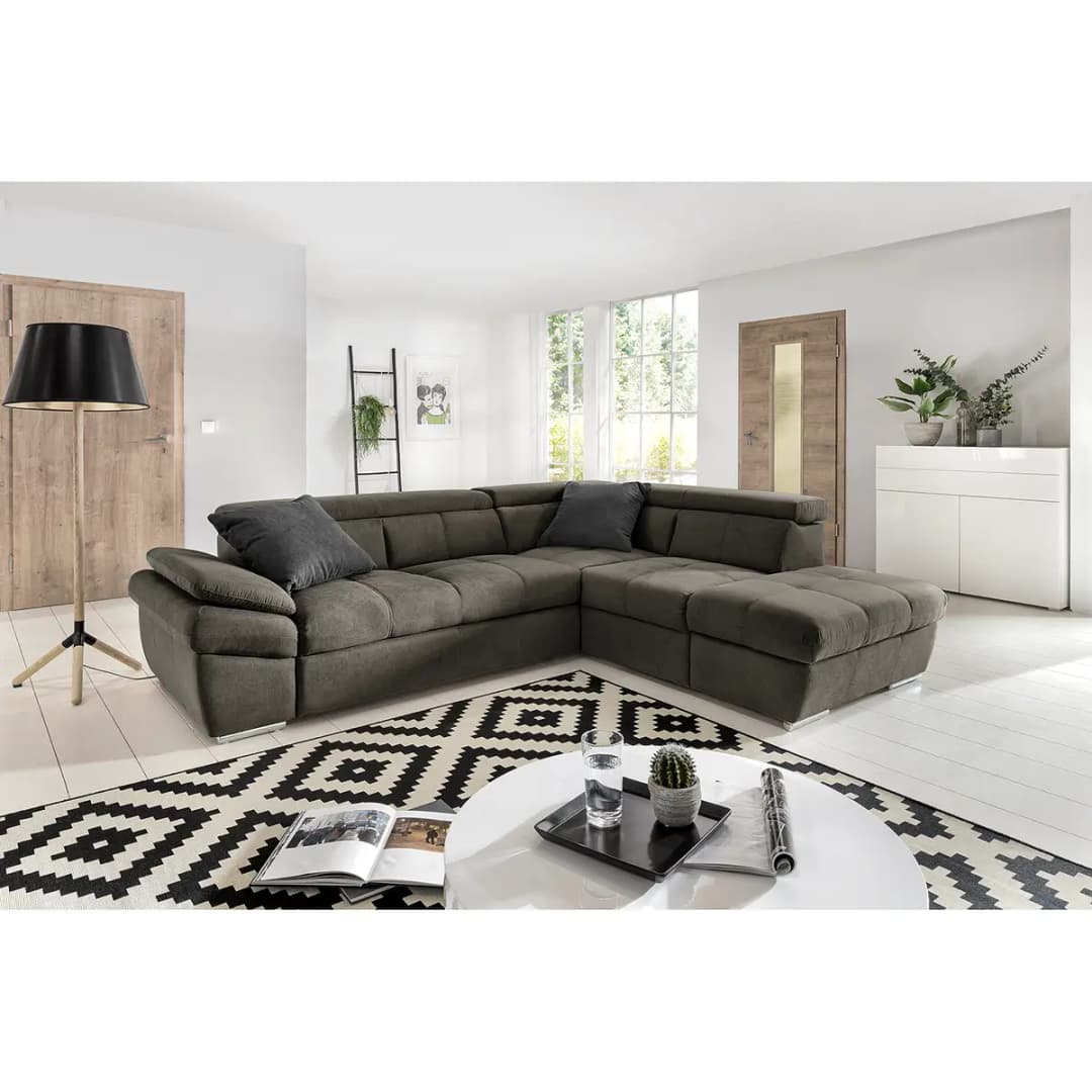 Ecksofa Barvas | Grau