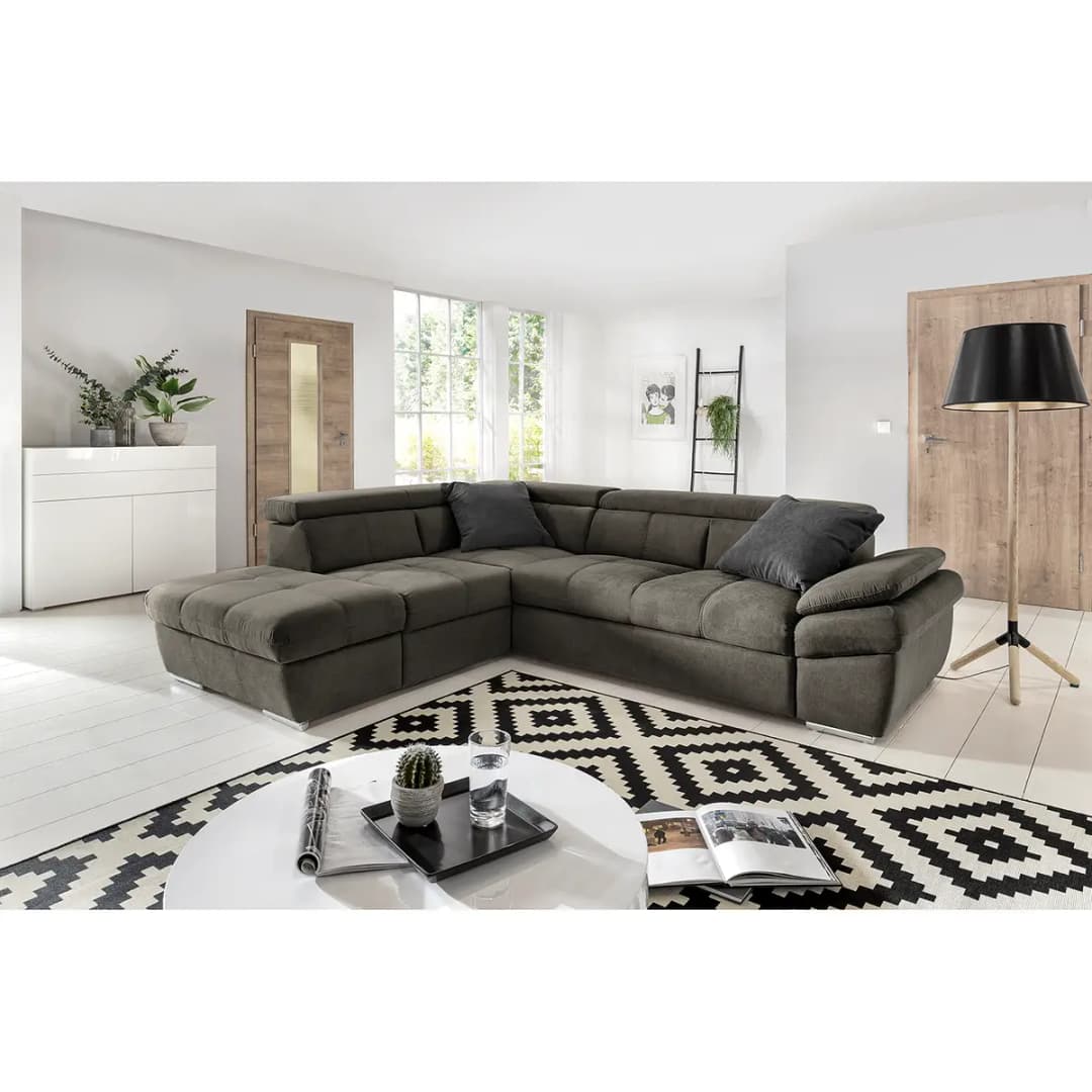 Ecksofa Barvas | Grau