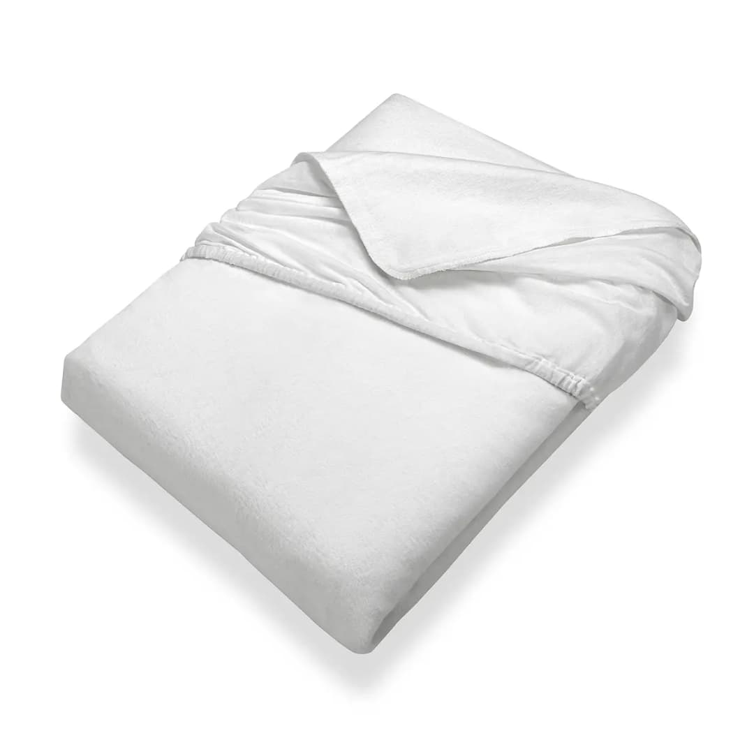 Spannbetttuch Kalmuck 200 x 200cm Weiß | Weiß