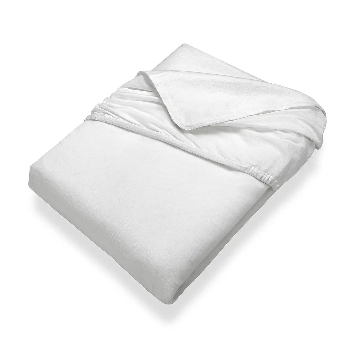 Spannbetttuch Kalmuck 200 x 200cm Weiß | Weiß