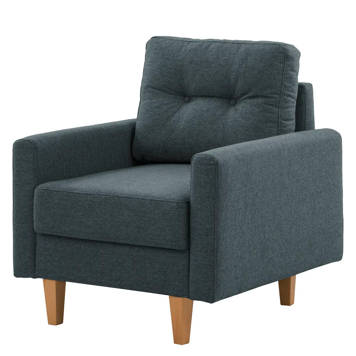 Sessel Koski I Blau/Blau Webstoff Ala | Blau