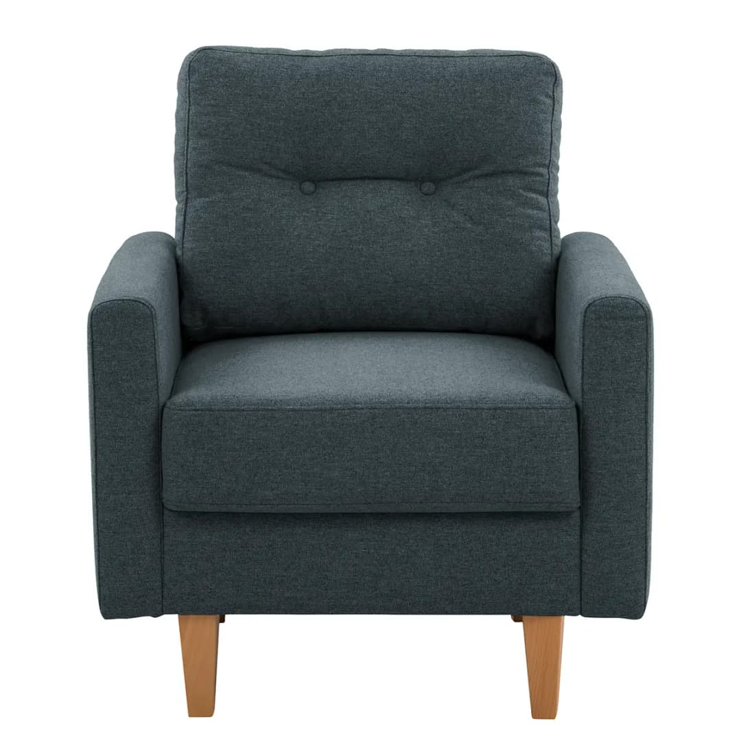 Sessel Koski I Blau/Blau Webstoff Ala | Blau