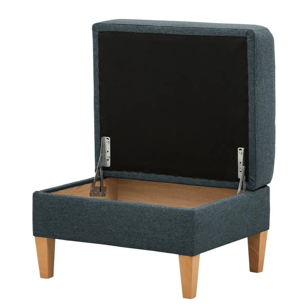 Polsterhocker Koski I | Blau