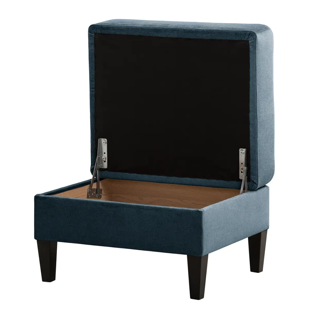 Polsterhocker Koski I | Blau
