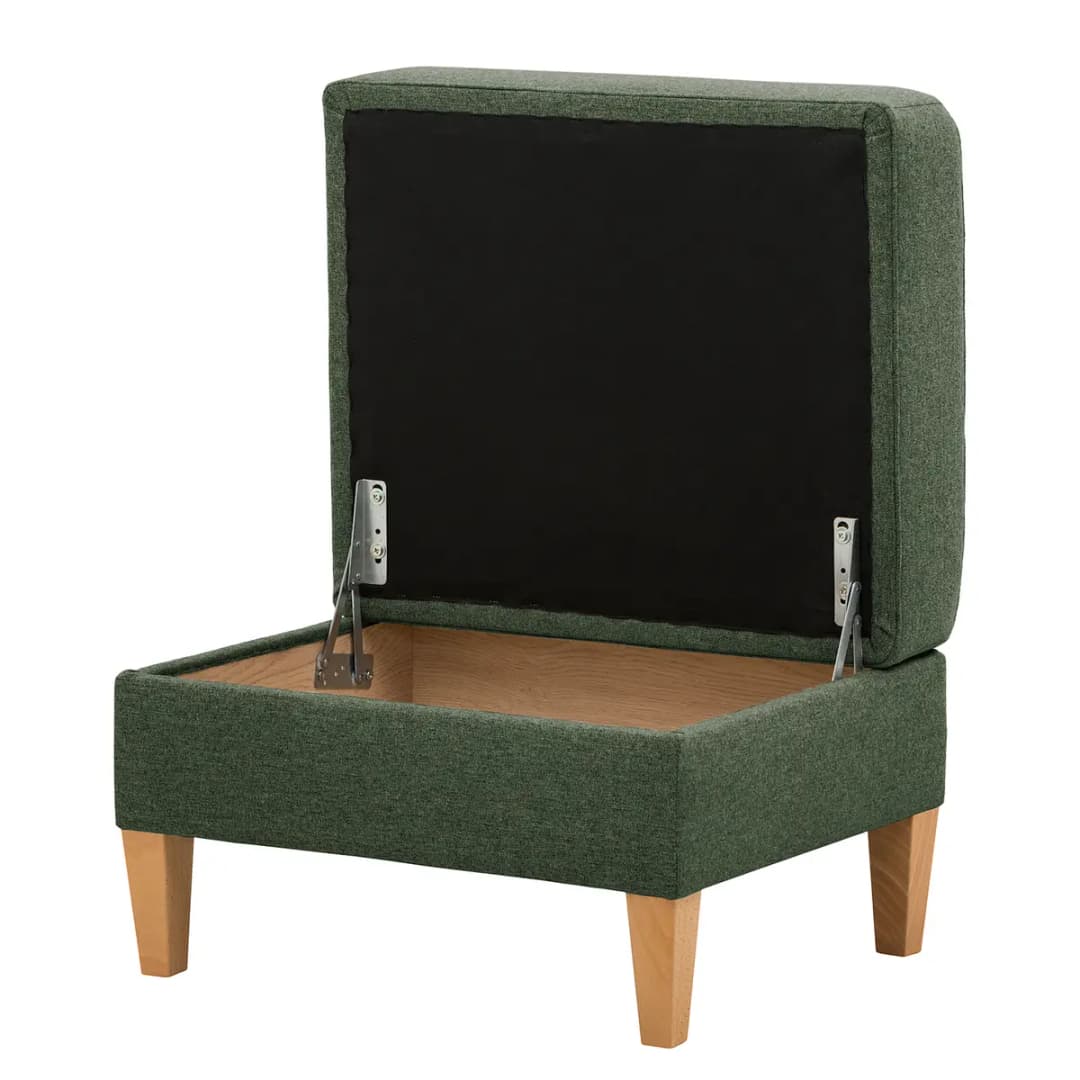 Polsterhocker Koski I | Grün