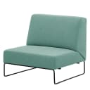 Sessel I Blau/Hellblau Webstoff Voer | Blau