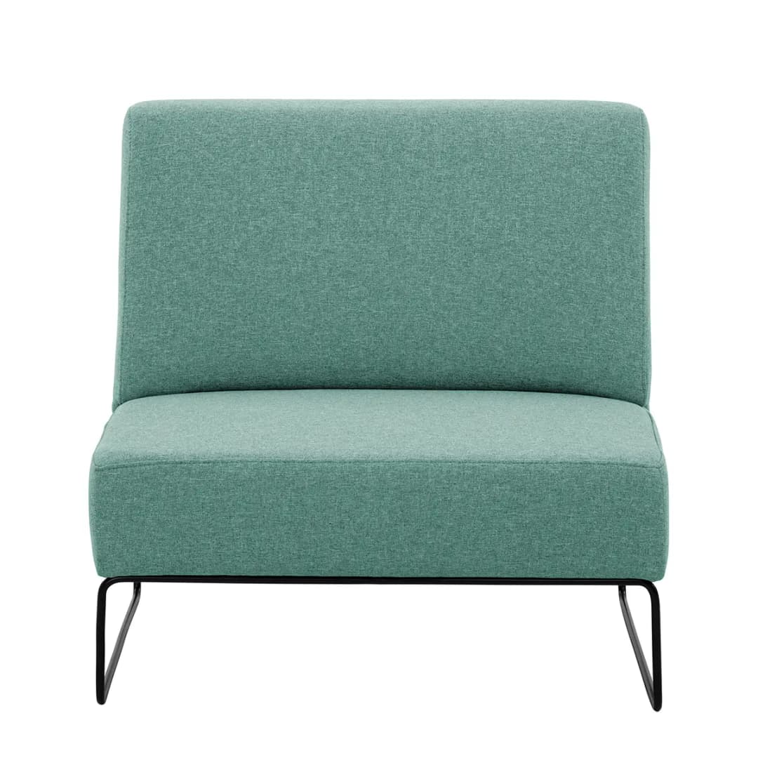 Sessel I Blau/Hellblau Webstoff Voer | Blau