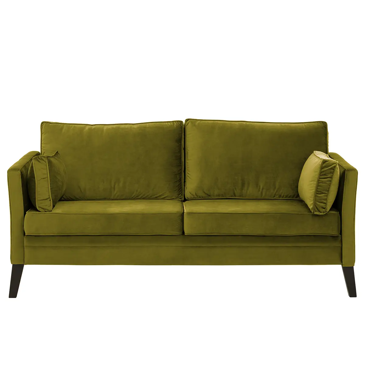 Sofa Voiron I 2,5-Sitzer Grün/Avocado Samt Ravi | Grün