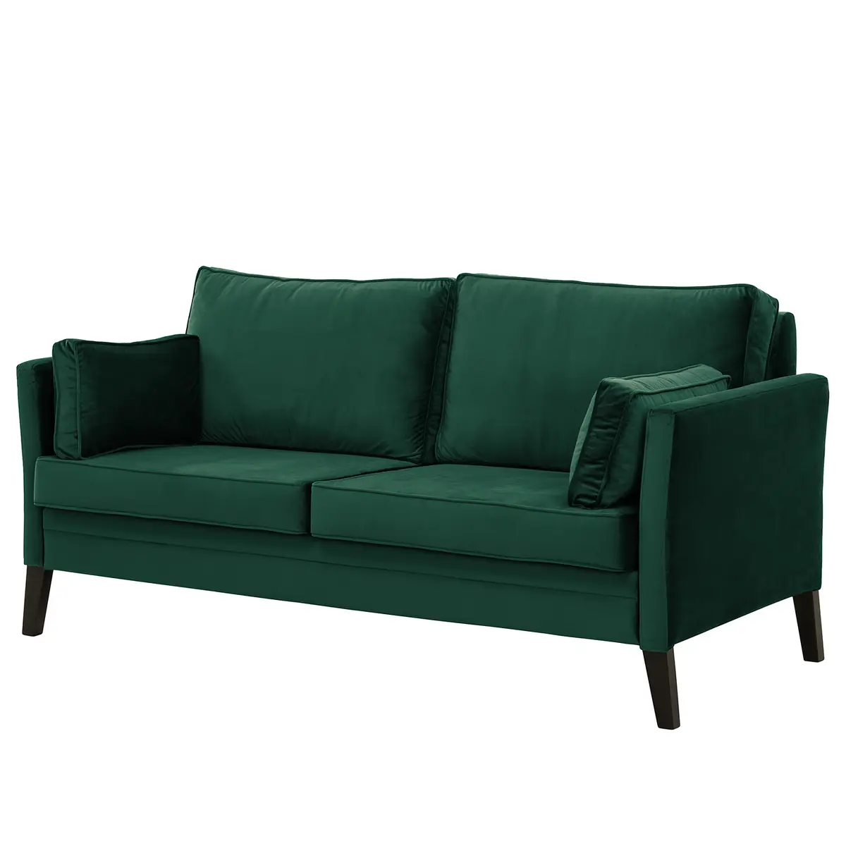 Sofa Voiron I 2,5-Sitzer Grün/Antikgrün Samt Ravi | Grün