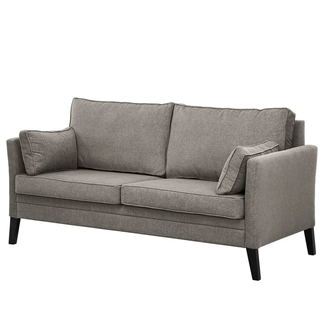 Sofa Voiron I 2,5-Sitzer Grau/Cubanit Webstoff Nere | Grau