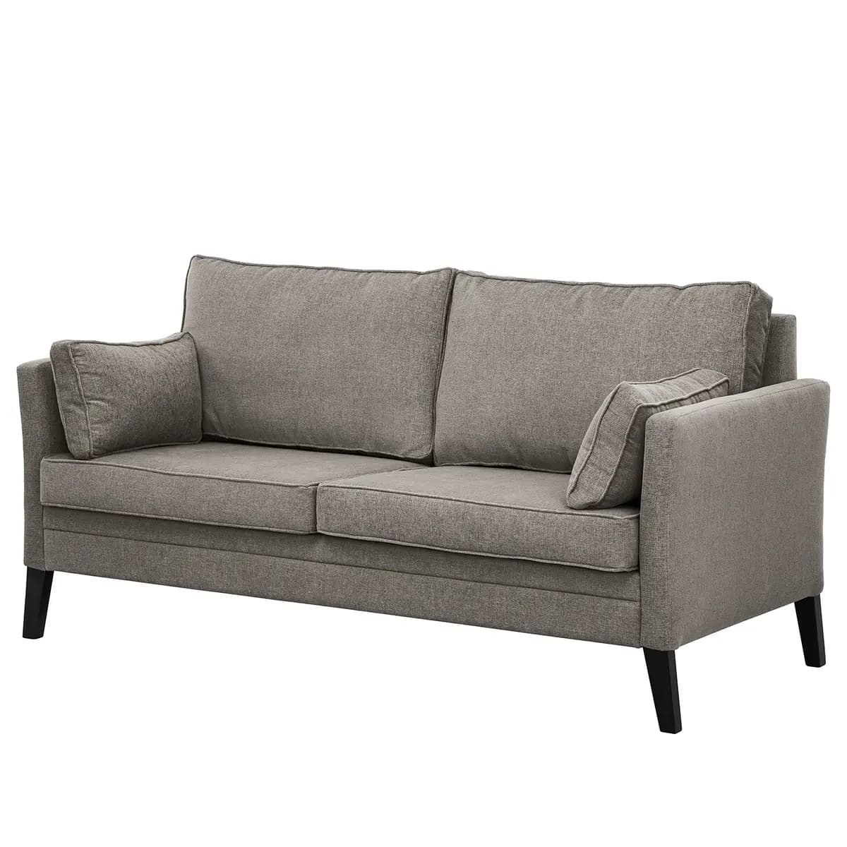 Sofa Voiron I 2,5-Sitzer Grau/Cubanit Webstoff Nere | Grau