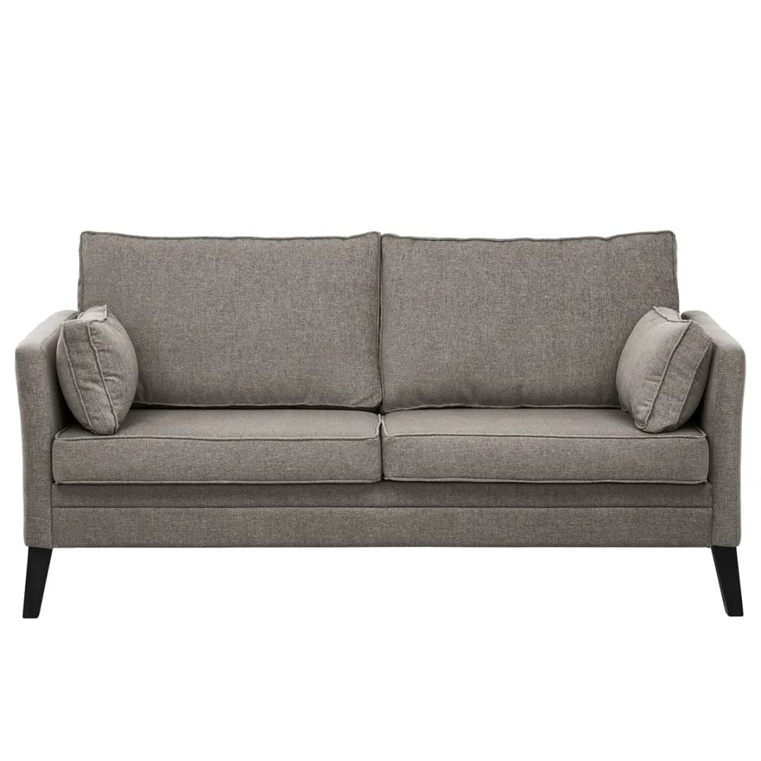 Sofa Voiron I 2,5-Sitzer Grau/Cubanit Webstoff Nere | Grau