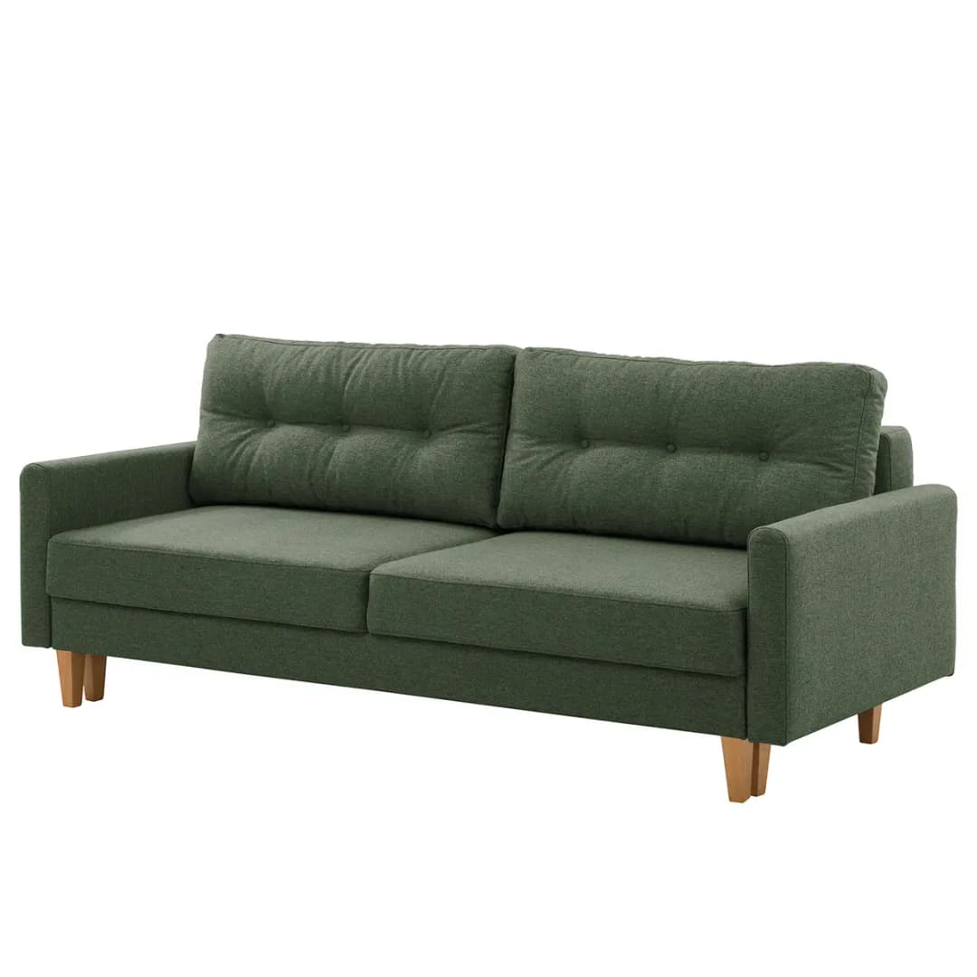 Schlafsofa Koski I Grün/Grün Webstoff Ala | Grün