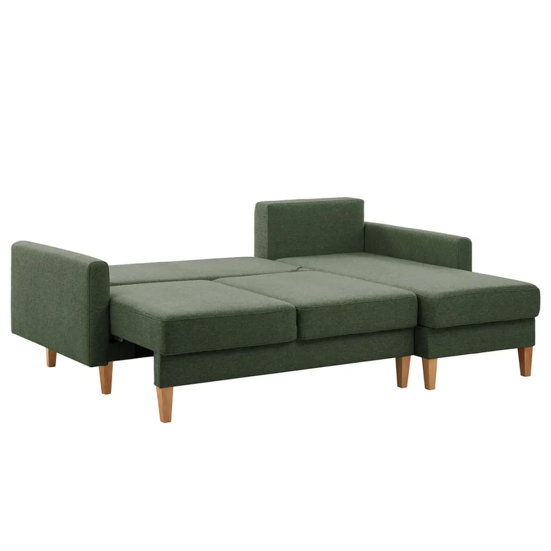 Ecksofa Koski I Grün/Grün Webstoff Ala | Grün