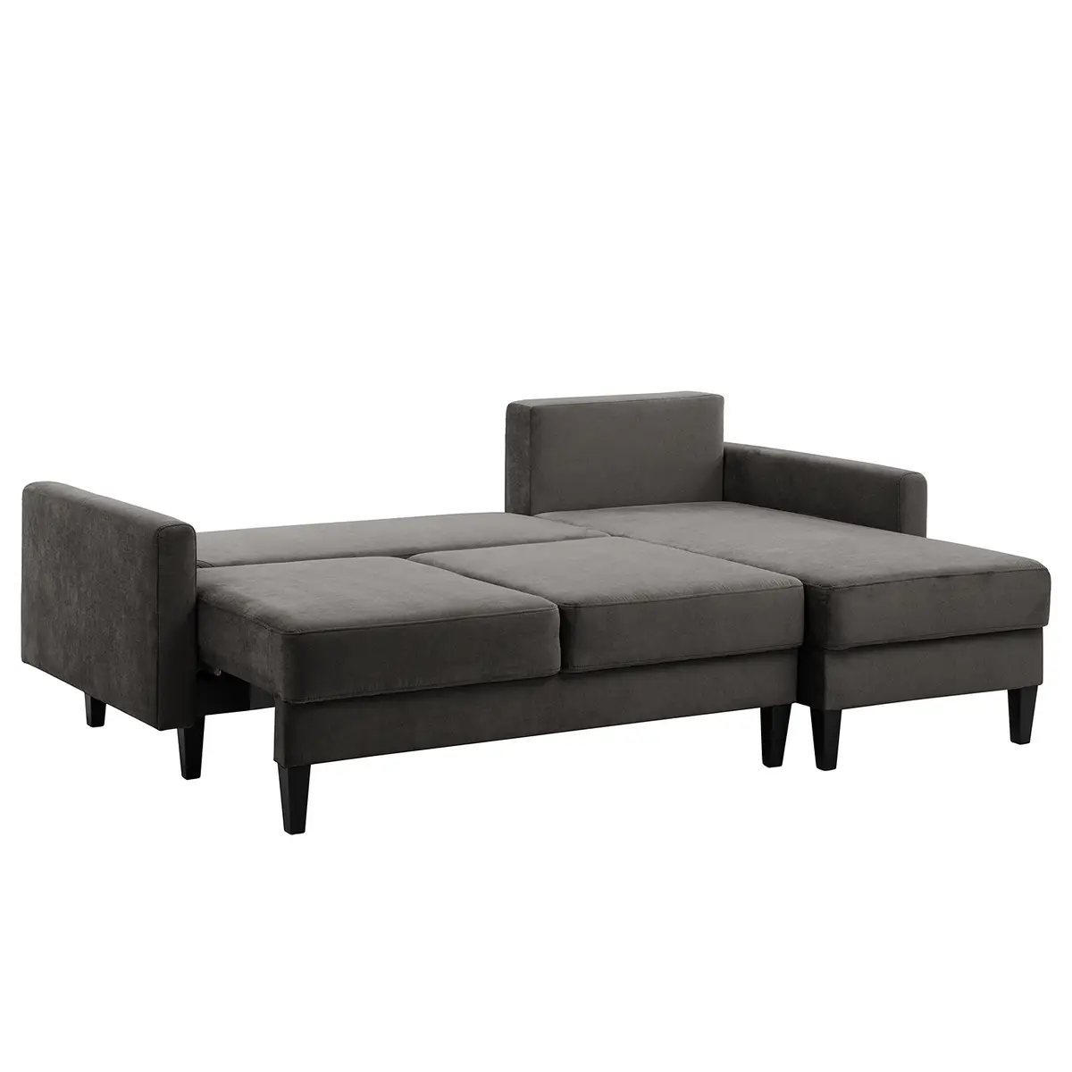 Ecksofa Koski I Grau/Grau Webstoff Lito | Grau