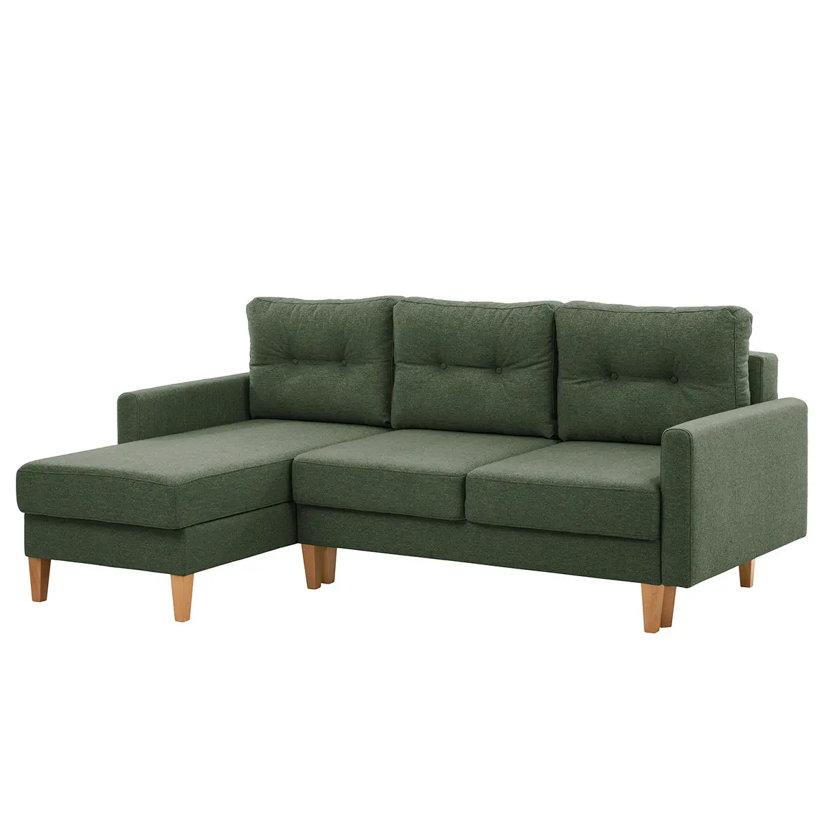 Ecksofa Koski I Grün/Grün Webstoff Ala | Grün
