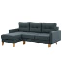 Ecksofa Koski I Blau/Blau Webstoff Ala | Blau