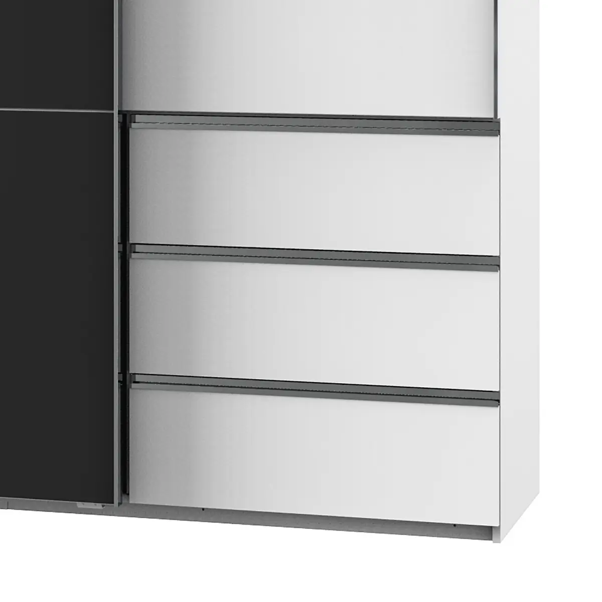 Schwebetürenschrank Level 36 C | Weiß