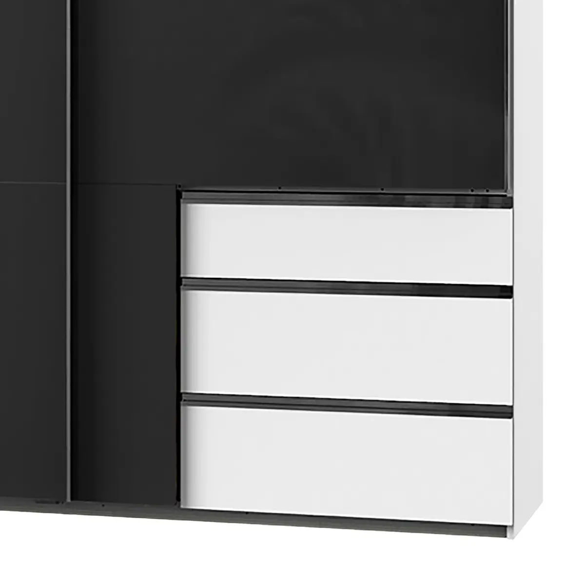Schwebetürenschrank Level 36 C | Weiß
